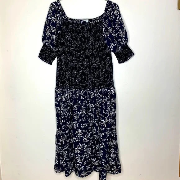 knee length dresses for ladies Zara Basic women's black floral dress size L – Solé Resale Boutique